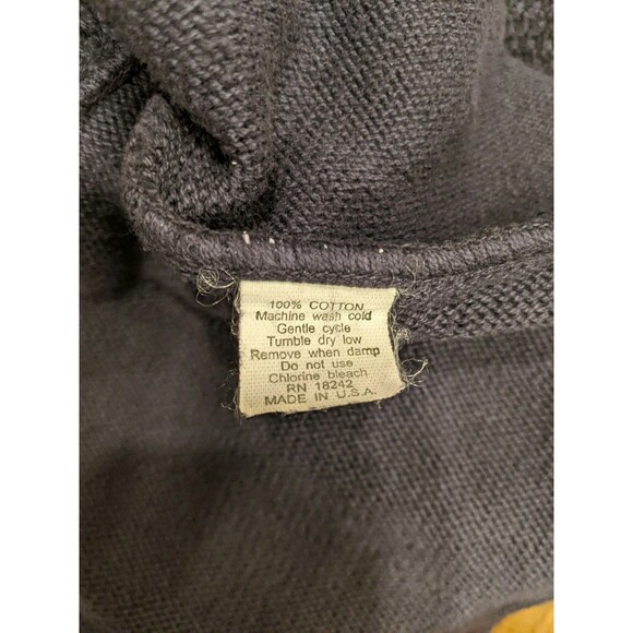 EUC Vtg Oak Creek Navy Mens XL Sweater Pullover Preppy Business Casual Capsule - Picture 8 of 8
